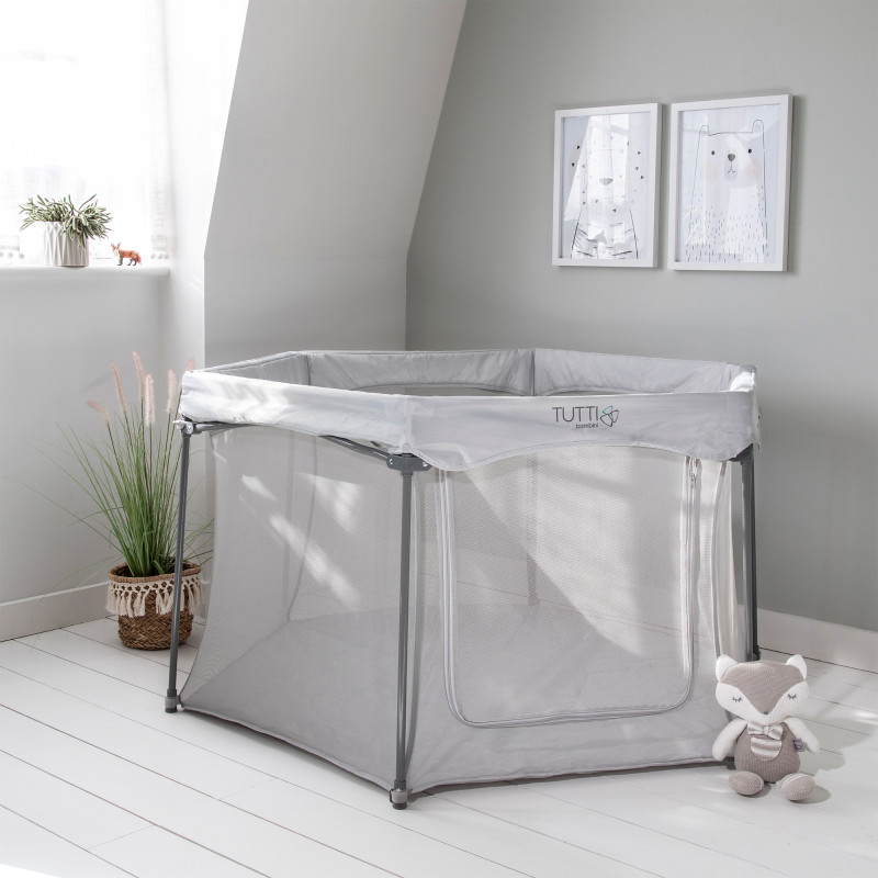 Манеж Tutti Bambini Hexa Grey