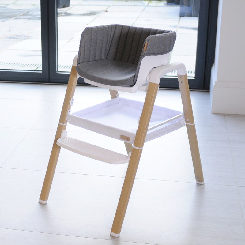 Стільчик для годування 7 в 1 Tutti Bambini Nova White/Grey