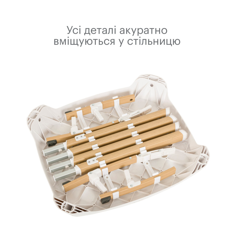 Стільчик для годування 7 в 1 Tutti Bambini Nova White/Grey