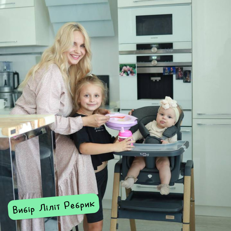 Стільчик для годування 7 в 1 Tutti Bambini Nova Grey