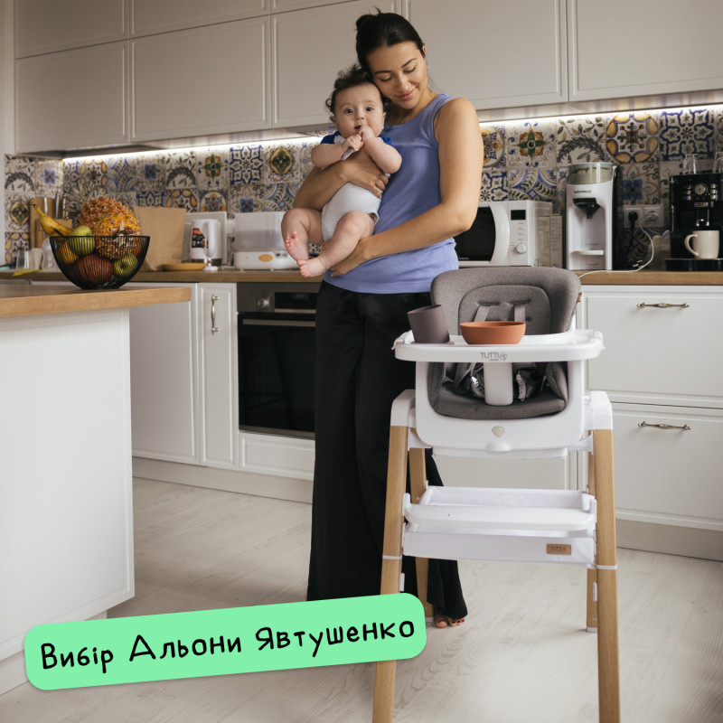Стільчик для годування 7 в 1 Tutti Bambini Nova White