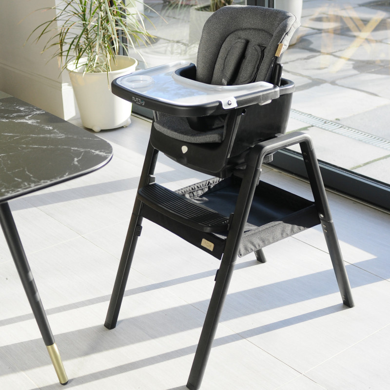 Стільчик для годування 7 в 1 Tutti Bambini Nova Black