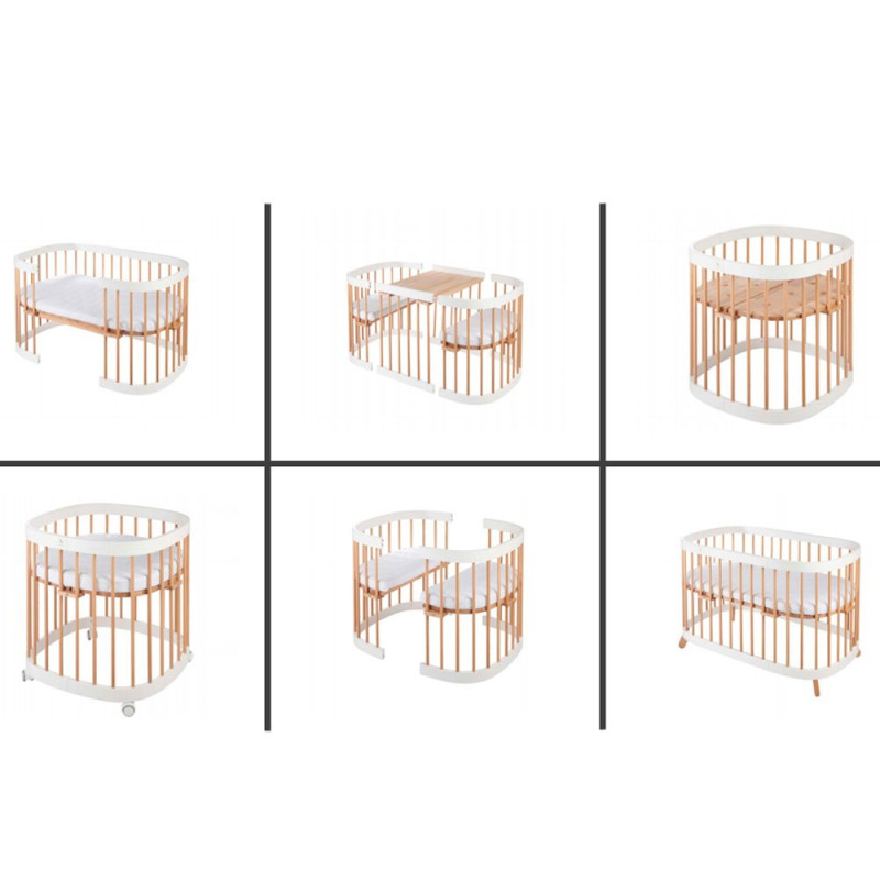 Ліжечко Tweeto Дитяче 7-in-1 White