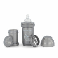 Пляшка Twistshake Антиколікова із силіконовою соскою 180мл Pearl Grey