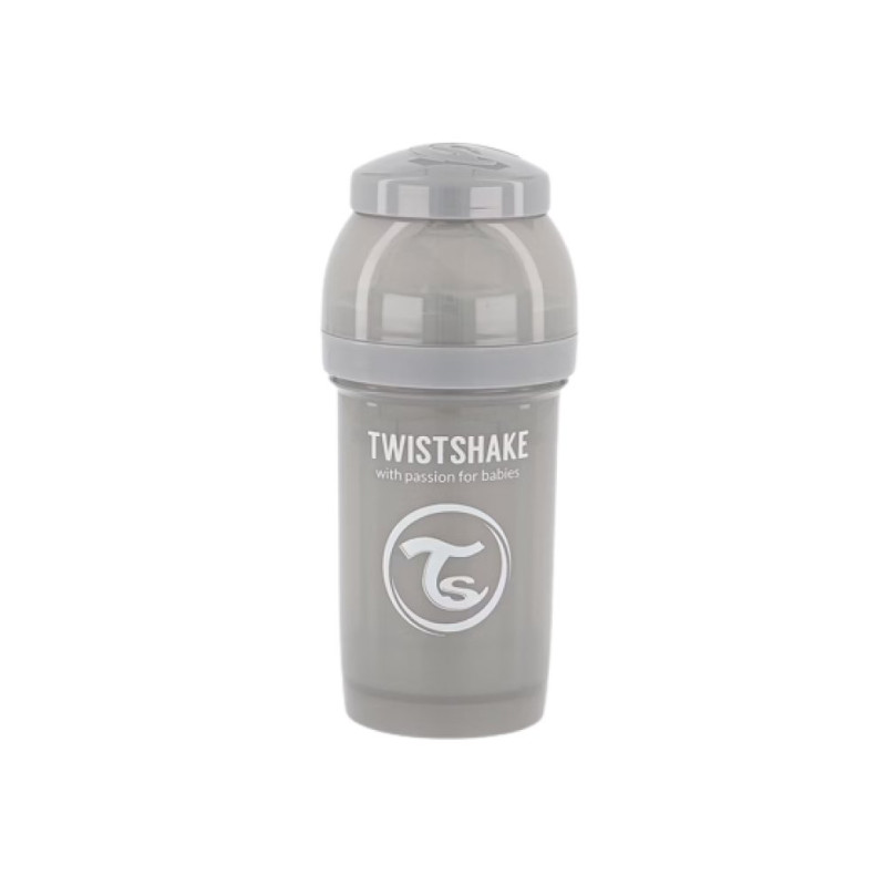 Пляшка Twistshake Антиколікова із силіконовою соскою 180мл Pearl Grey