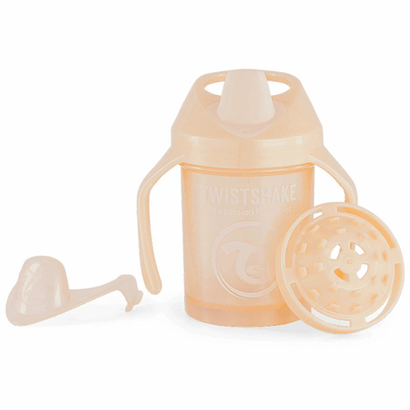 Пляшка Twistshake із силіконовим носиком 230мл Pearl Champagne Mini