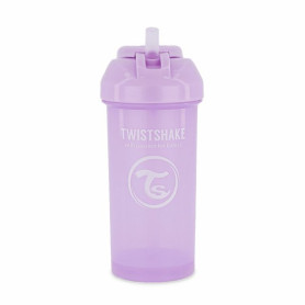 Пляшка Twistshake із силіконовою соломинкою 360мл Pastel Purple 6+міс