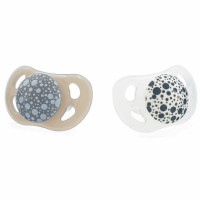 Пустушка Twistshake силіконова Pastel Grey White 2шт 0-6 міс