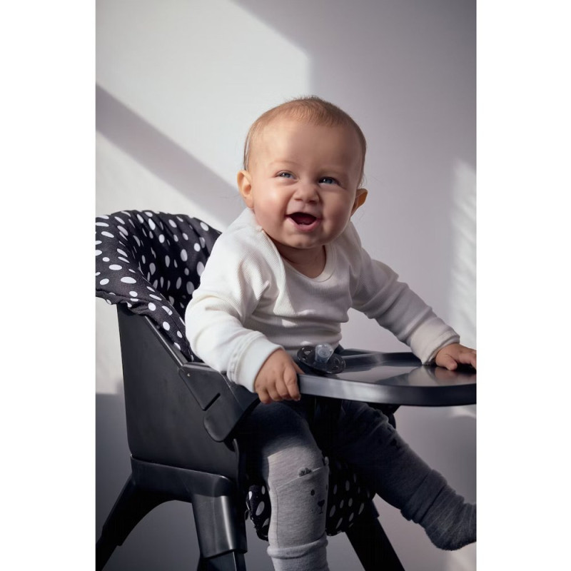 Стілець Twistshake для годування Black