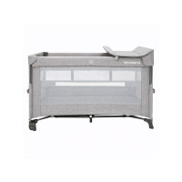 Ліжко-манеж з другим ярусом Velano Tino light grey