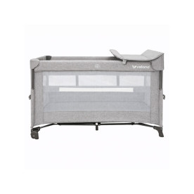 Ліжко-манеж з другим ярусом Velano Tino light grey