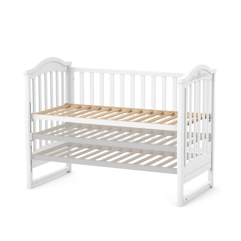 Ліжечко ВЕРЕС Дитяче Соня ЛД-3 італійська система опускання слонова кістка