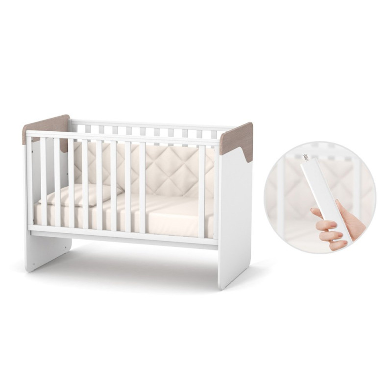 Ліжечко ВЕРЕС Дитяче ЛД 4 Сідней капучино-білий