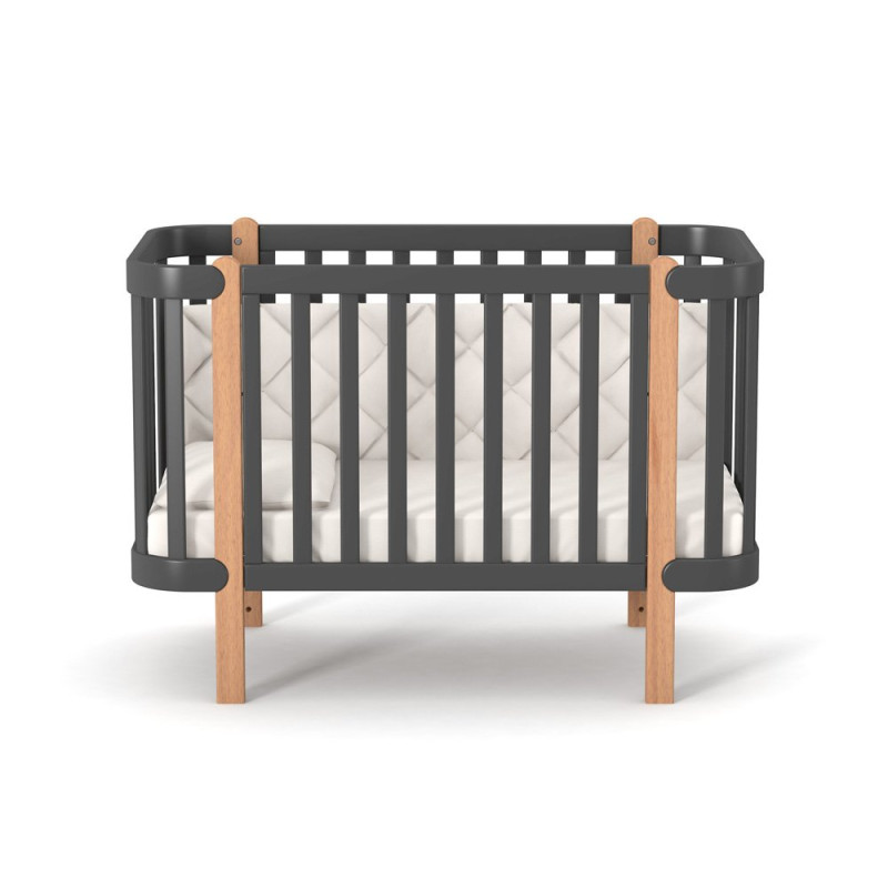 Ліжечко ВЕРЕС Дитяче ЛД 5 Монако темно-сірий