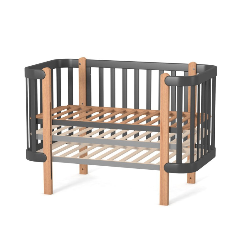 Ліжечко ВЕРЕС Дитяче ЛД 5 Монако темно-сірий