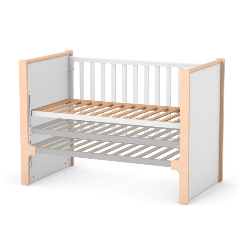 Ліжечко ВЕРЕС дитяче ЛД 7 Ніцца біло-буковий