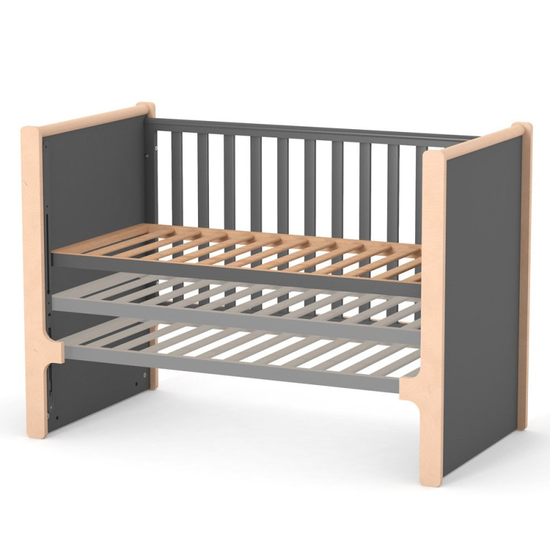 Ліжечко ВЕРЕС дитяче ЛД 7 Ніцца темно-сірий