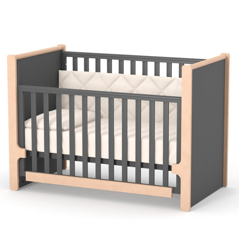 Ліжечко ВЕРЕС дитяче ЛД 7 Ніцца темно-сірий