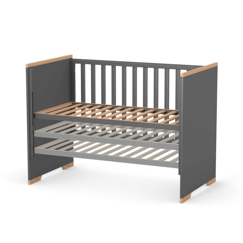 Ліжечко ВЕРЕС дитяче ЛД 9 Сіетл темно-сірий