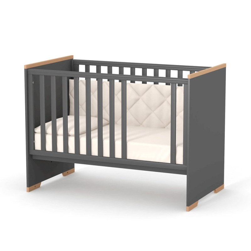 Ліжечко ВЕРЕС дитяче ЛД 9 Сіетл темно-сірий