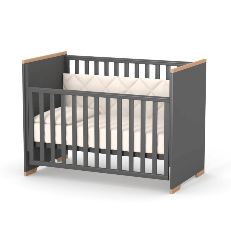 Ліжечко ВЕРЕС дитяче ЛД 9 Сіетл темно-сірий