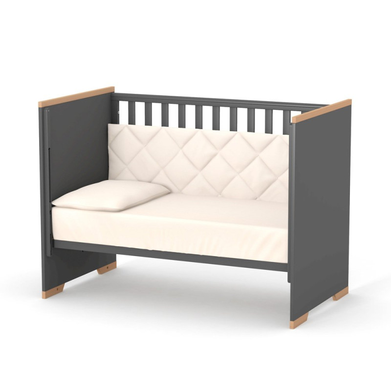 Ліжечко ВЕРЕС дитяче ЛД 9 Сіетл темно-сірий