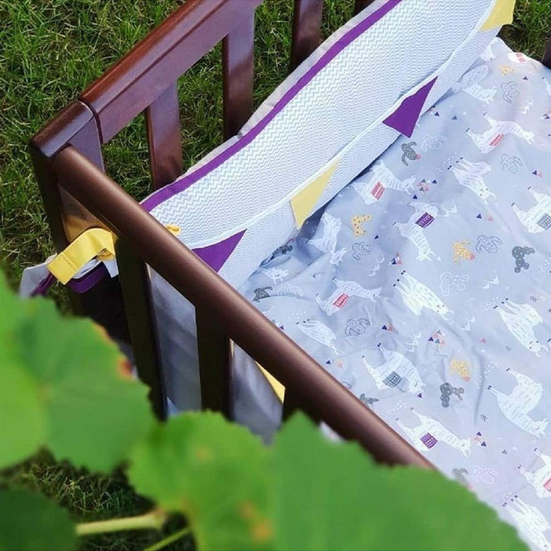 Ліжечко ВЕРЕС Дитяче Соня ЛД-13 зі знімними спицями горіх