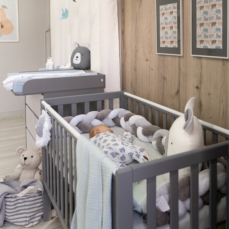 Ліжечко ВЕРЕС Дитяче Соня ЛД-13 сірий