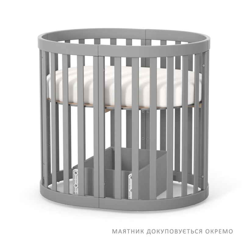 Ліжечко ВЕРЕС дитяче ЛД14 Рим графіт