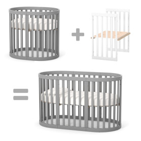 Ліжечко ВЕРЕС Комплект розширення ліжечка ЛД14 Рим графіт