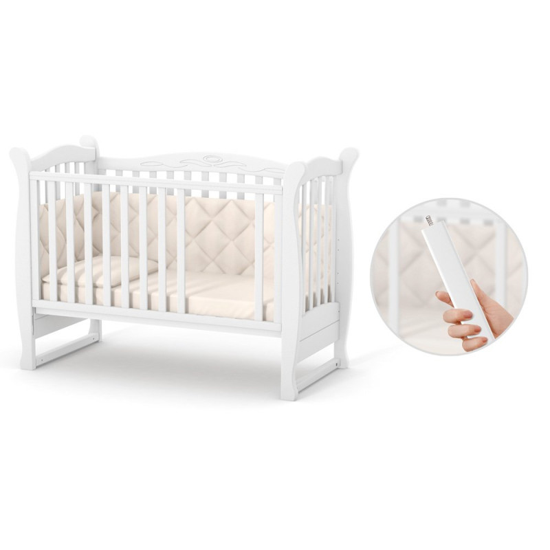 Ліжечко ВЕРЕС Дитяче Соня ЛД-15 італійська система опускання білий