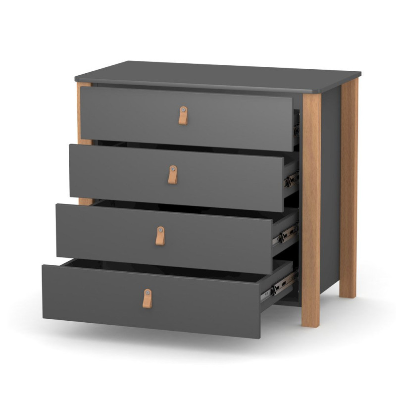 Комод ВЕРЕС 900 Монако темно-сірий