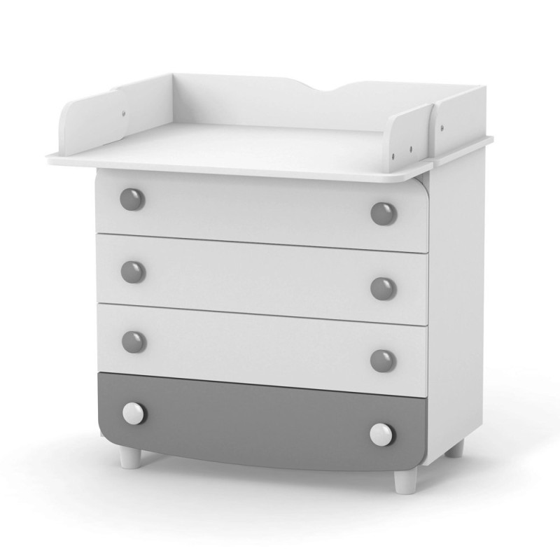 Пеленальний комод ВЕРЕС ДСП 900 біло-графітовий