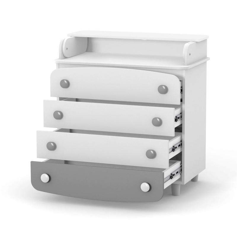 Пеленальний комод ВЕРЕС ДСП 900 біло-графітовий