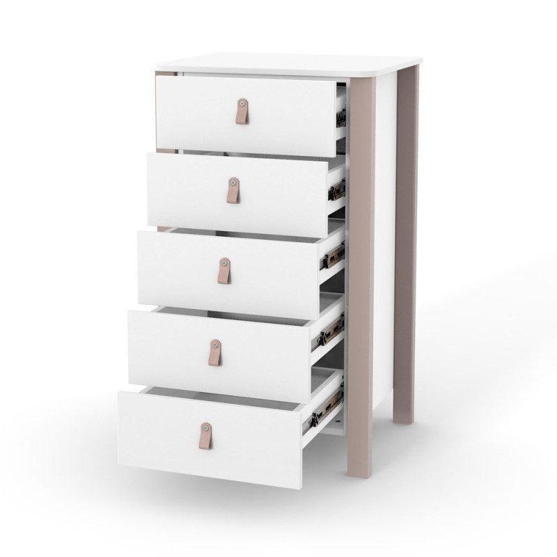 Комод ВЕРЕС Монако 600 високий капучино-білий