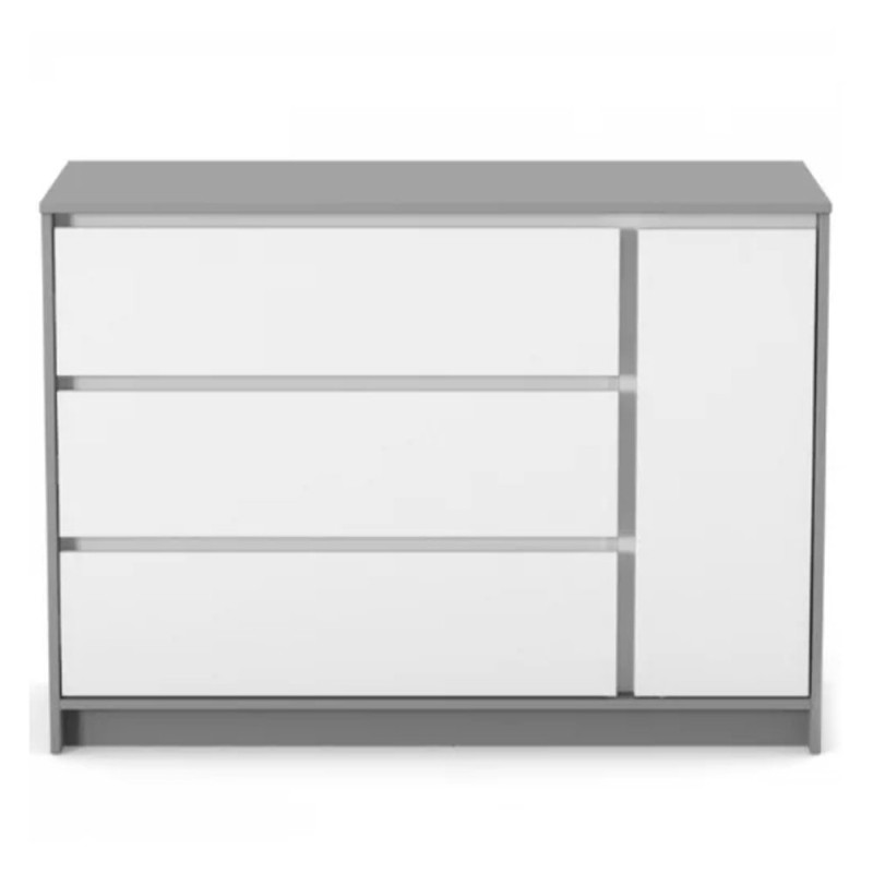 Комод ВЕРЕС 1200 Берн біло-графітовий