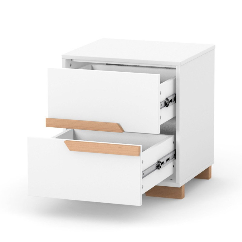 Комод ВЕРЕС Тумбочка 450 Сіетл біло-буковий