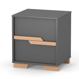 Комод ВЕРЕС Тумбочка 450 Сіетл темно-сірий