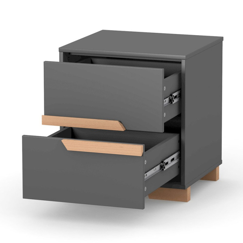 Комод ВЕРЕС Тумбочка 450 Сіетл темно-сірий