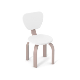 Стілець ВЕРЕС Монако зі спинкою капучино-білий