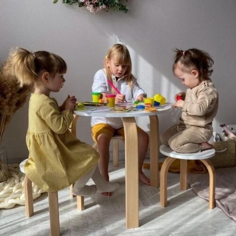 Стілець ВЕРЕС Монако зі спинкою капучино-білий