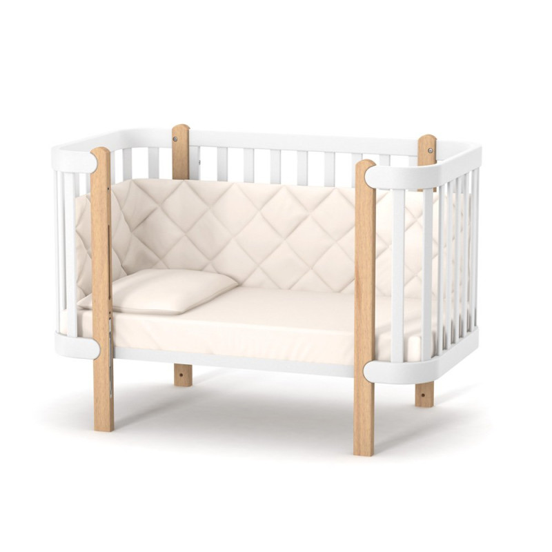 Ліжечко ВЕРЕС дитяче ЛД 5 Монако капучино-білий