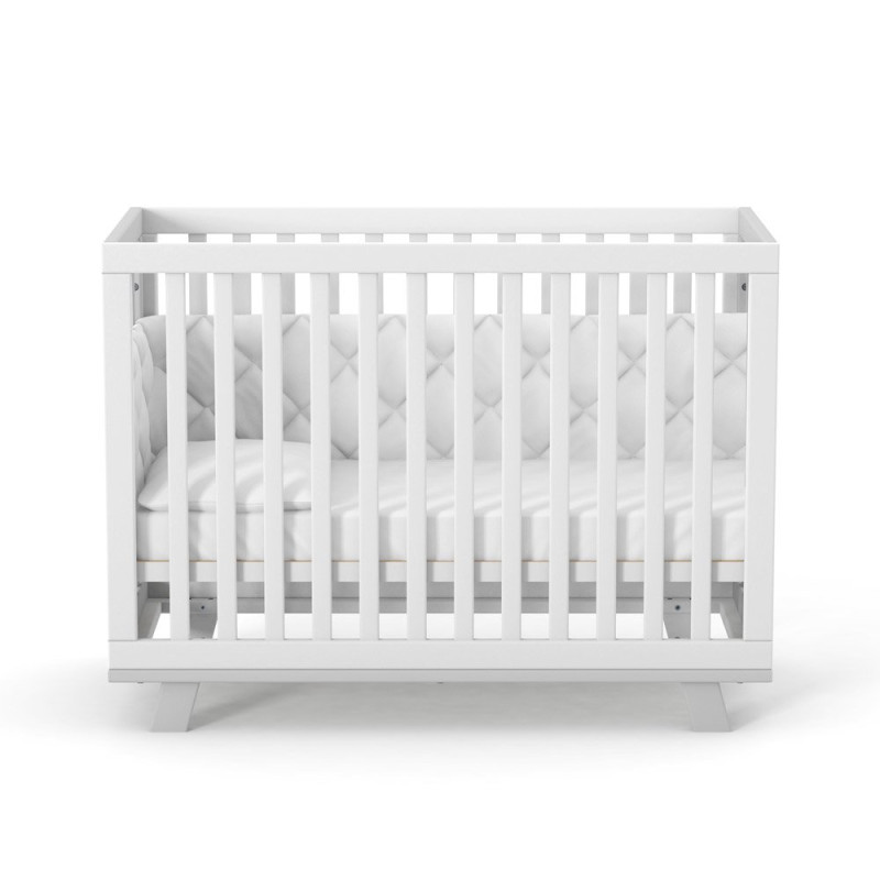 Ліжечко ВЕРЕС дитяче ЛД 1 Манхеттен біло-сірий