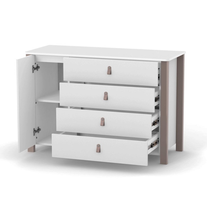 Комод ВЕРЕС 1200+ Монако ркапучино-білий