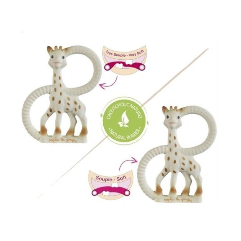 Пустушка Vulli Прорізувач із кільцями So Pure - Soft