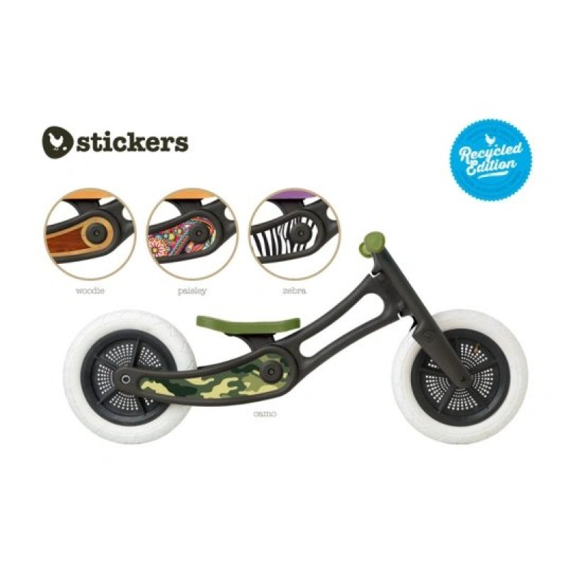 Наклейки Wishbone на раму для біговела Stickers - Nature