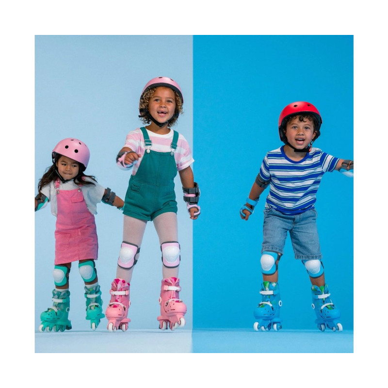 Роликові ковзани YVolution Twista, розмір 30-34, Салатний