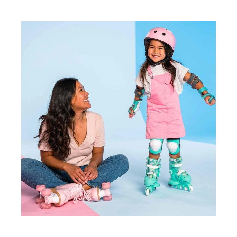 Роликові ковзани YVolution Twista, розмір 30-34, Салатний