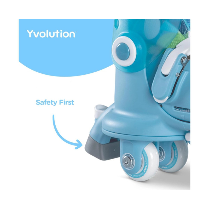 Роликові ковзани YVolution Twista,розмір 24-28, блакитний