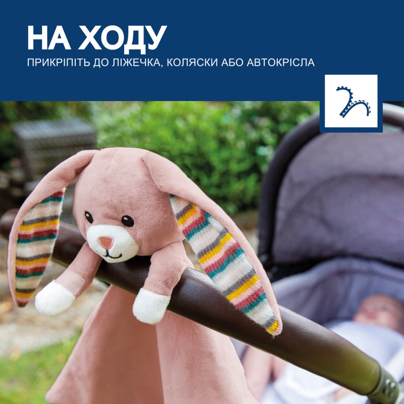 Комфортер з білим шумом та заспокійливими мелодіями Zazu Кролик BECKY